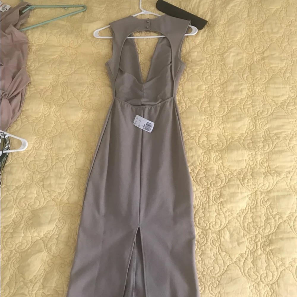 Midi nude dress